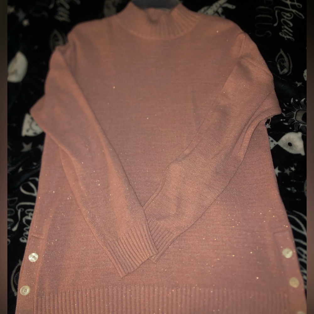 LC lauren conrad pink fancy top size M